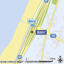 石川県かほく市高松甲周辺の地図