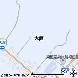 栃木県日光市大渡周辺の地図