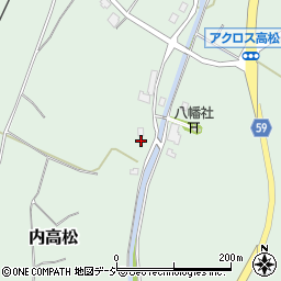 石川県かほく市内高松フ12周辺の地図