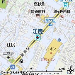 富山県高岡市周辺の地図