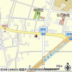 富山県滑川市野町周辺の地図