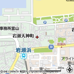 富山県富山市岩瀬天神町134周辺の地図