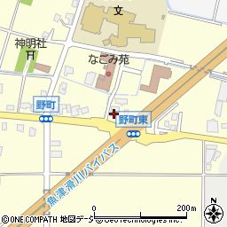 富山県滑川市野町1656-1周辺の地図