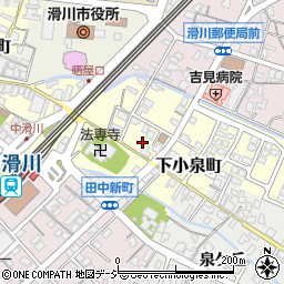 富山県滑川市下小泉町周辺の地図