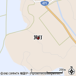 石川県かほく市箕打周辺の地図