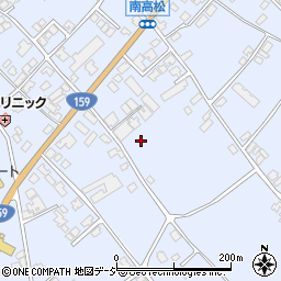 石川県かほく市高松テ周辺の地図