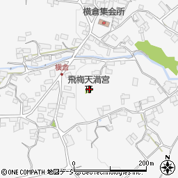 飛梅天満宮周辺の地図