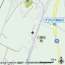 石川県かほく市内高松フ周辺の地図