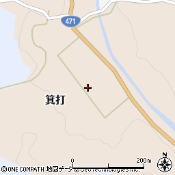 石川県かほく市箕打い周辺の地図