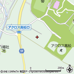 石川県かほく市内高松卯周辺の地図
