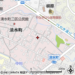 富山県滑川市清水町周辺の地図