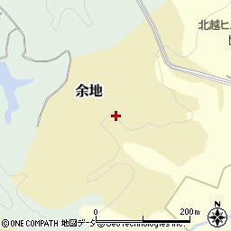 石川県かほく市余地ケ周辺の地図