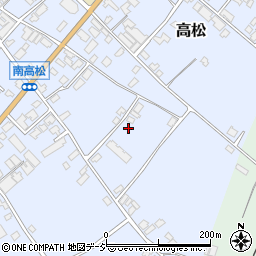 石川県かほく市高松マ周辺の地図