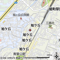 富山県高岡市旭ケ丘周辺の地図