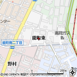 富山県高岡市能町東周辺の地図