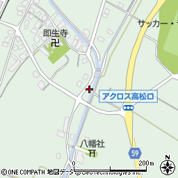 石川県かほく市内高松巳60-1周辺の地図