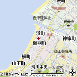 富山県滑川市浜町周辺の地図