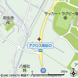 石川県かほく市内高松辰周辺の地図
