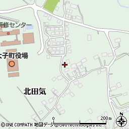 茨城県大子町（久慈郡）北田気周辺の地図