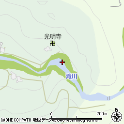 袋田の滝周辺の地図