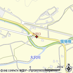 大沢口周辺の地図