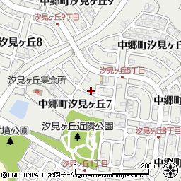 茨城県北茨城市中郷町汐見ヶ丘周辺の地図