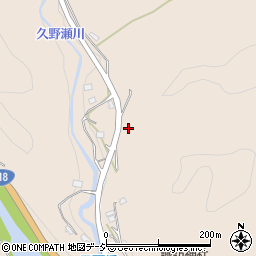 茨城県久慈郡大子町久野瀬周辺の地図