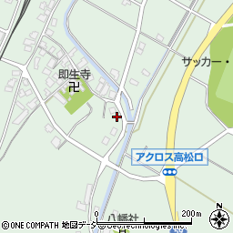 石川県かほく市内高松フ2周辺の地図