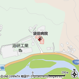 袋田病院（直志会）周辺の地図