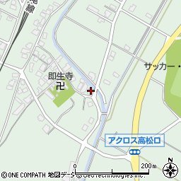 石川県かほく市内高松ヨ周辺の地図