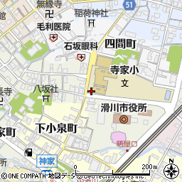富山県滑川市寺家町周辺の地図