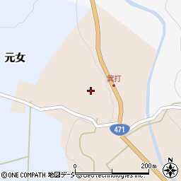 石川県かほく市箕打ハ周辺の地図