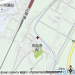 石川県かほく市内高松周辺の地図