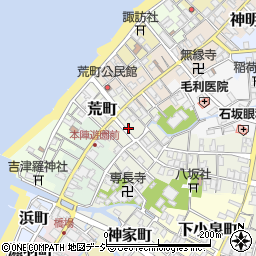 富山県滑川市七間町周辺の地図