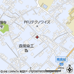 石川県かほく市高松ケ周辺の地図