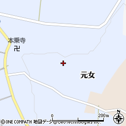 石川県かほく市元女ル周辺の地図