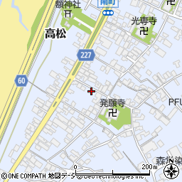 石川県かほく市高松フ21周辺の地図
