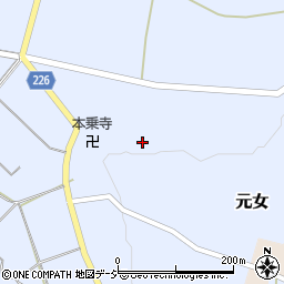 石川県かほく市元女ハ2-甲周辺の地図