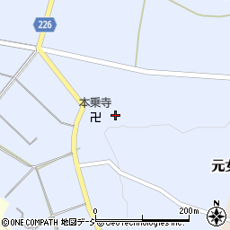 石川県かほく市元女ハ周辺の地図