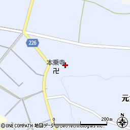 石川県かほく市元女ハ1周辺の地図