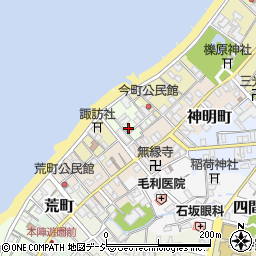 富山県滑川市北町周辺の地図