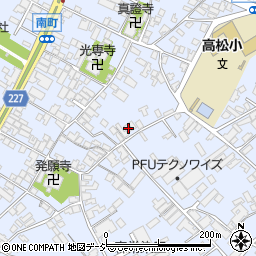 石川県かほく市高松フ154-1周辺の地図