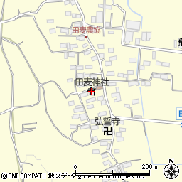 田麦神社周辺の地図