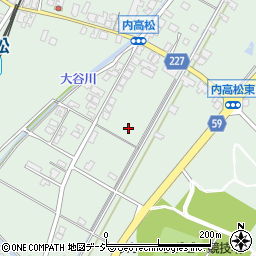 石川県かほく市内高松（未）周辺の地図