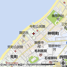 富山県滑川市夷子町周辺の地図