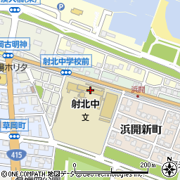 射水市立射北中学校周辺の地図