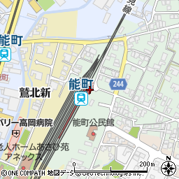 能町駅周辺の地図
