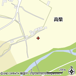 栃木県日光市高柴周辺の地図