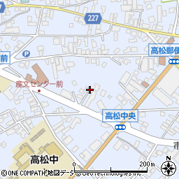 石川県かほく市高松ク周辺の地図