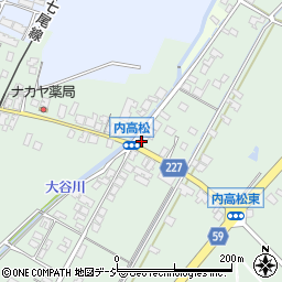 石川県かほく市内高松ツ139周辺の地図